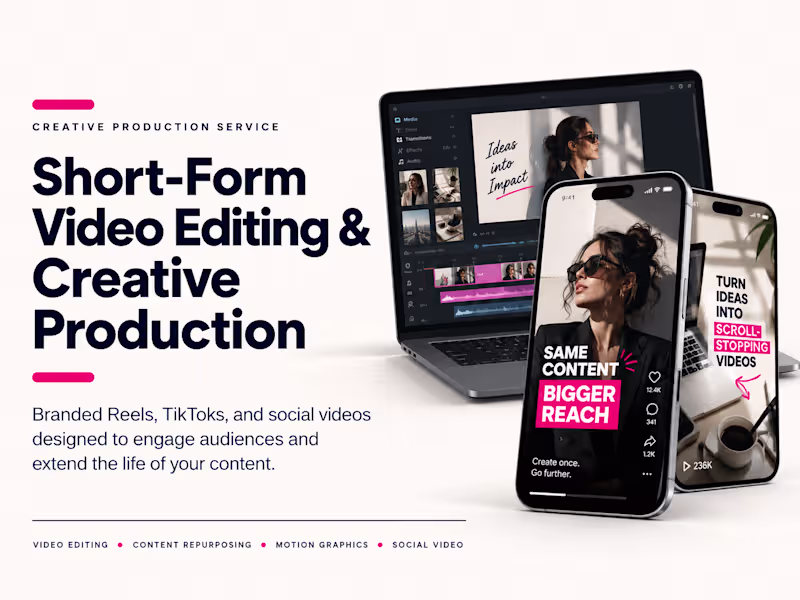 Cover image for Short-Form Video Editing & Creative Production