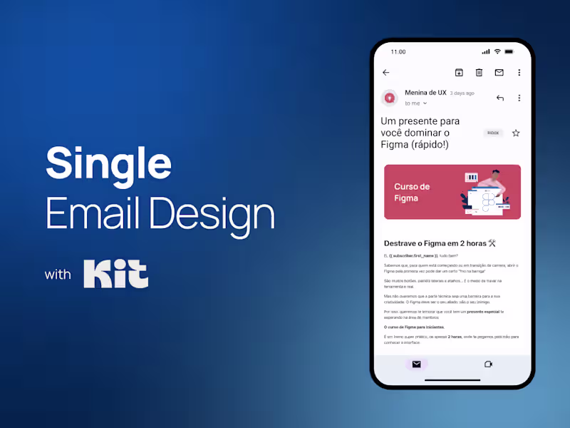 Cover image for Single Email Design with Kit