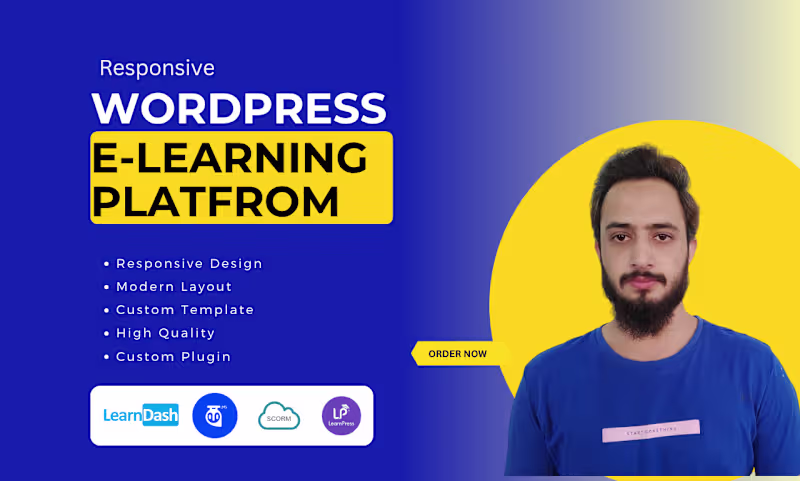 Cover image for Wordpress E-learning Platform Development