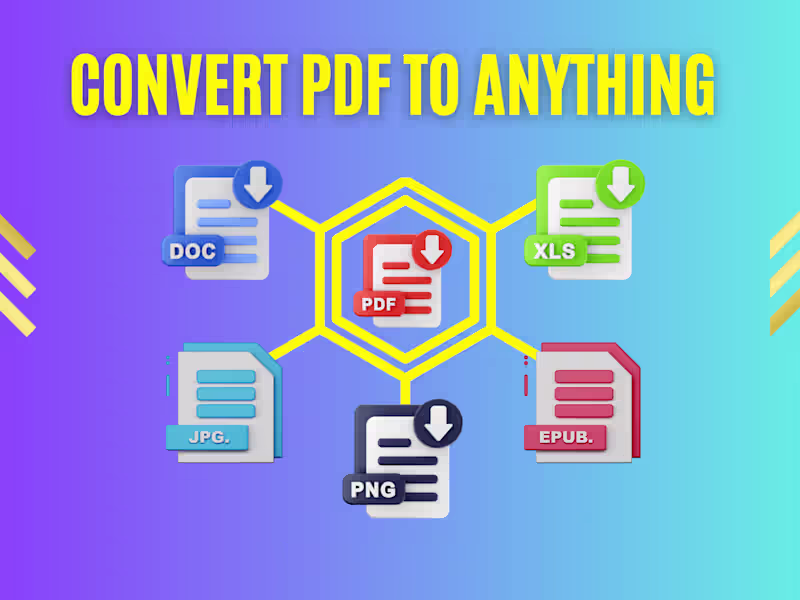 Cover image for ⭕convert PDF to word or excel and vice versa⭕PDF fillable form ⭕