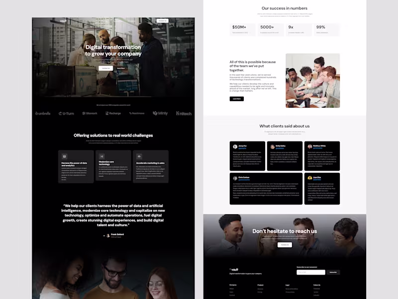 Cover image for Digital Transformation Website Design