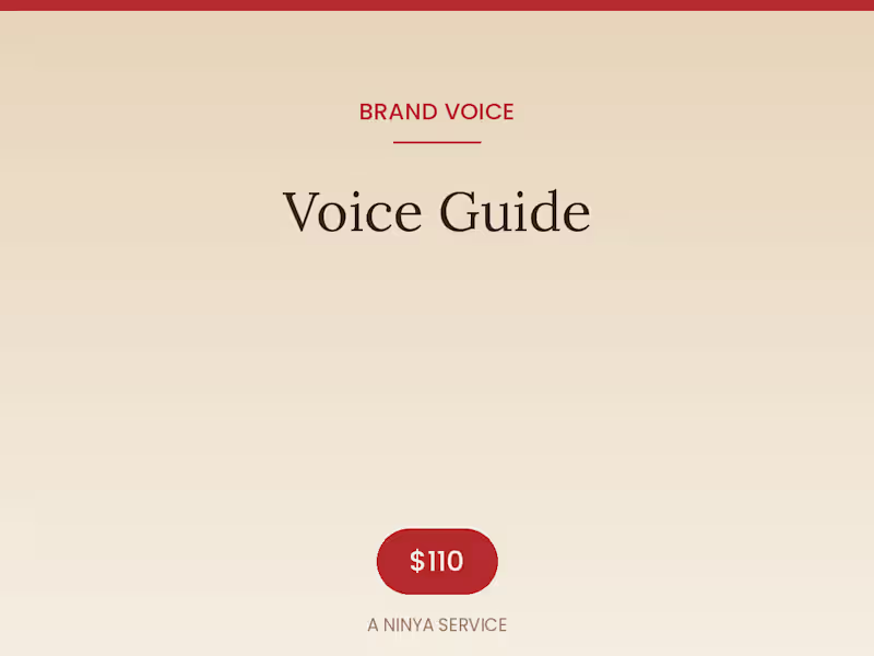 Cover image for Brand Voice Guide