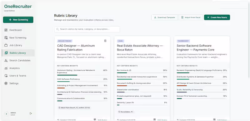Cover image for OneRecruiter is an AI-powered candidate