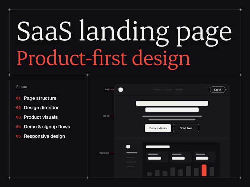Cover image for SaaS Landing Page Design