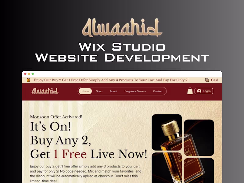 Cover image for AlWaahid Fragrances – Perfume E-Commerce Website