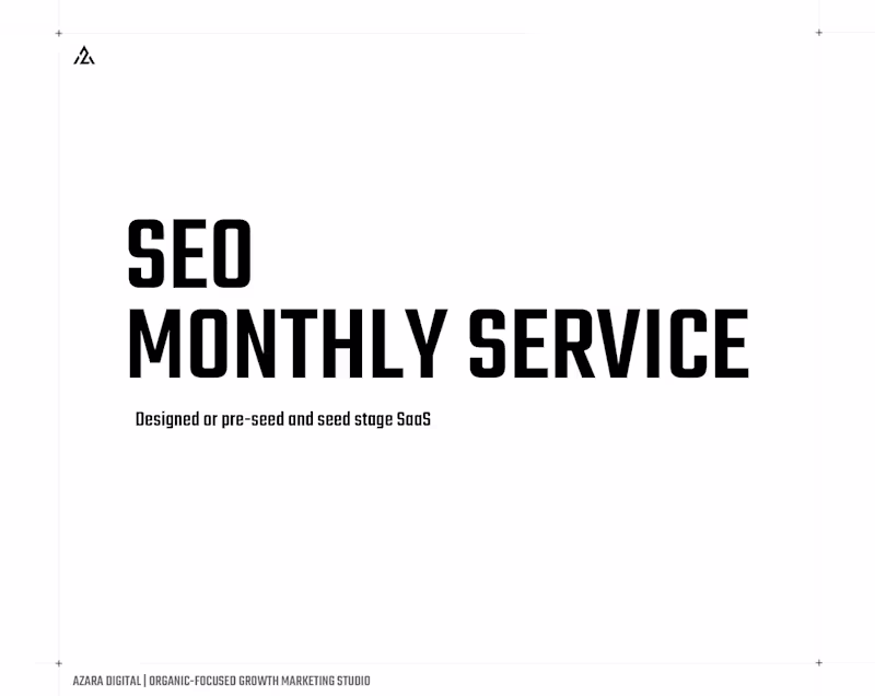 Cover image for SEO Monthly Service