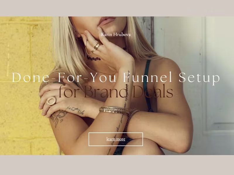 Cover image for Done-For-You Funnel Setup for Brand Deals