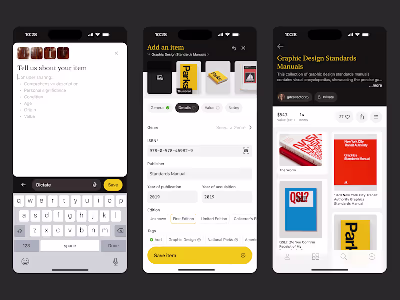 Cover image for Collectible iOS App