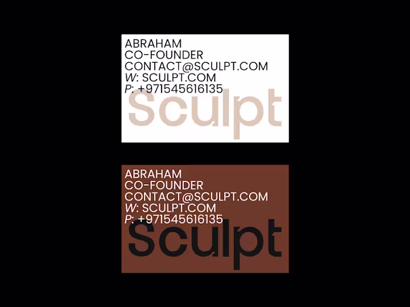 Cover image for Sculpt™ Architecture | Visual Identity