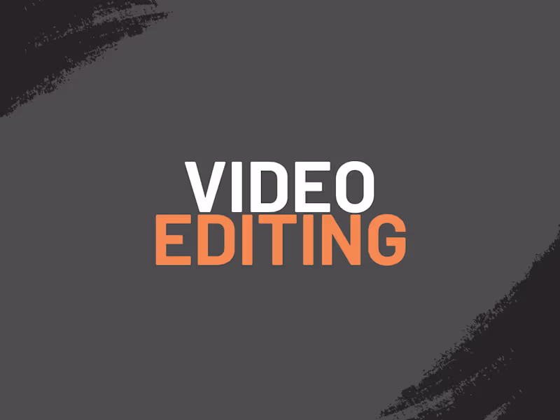 Cover image for Video Editing (Above 90s)