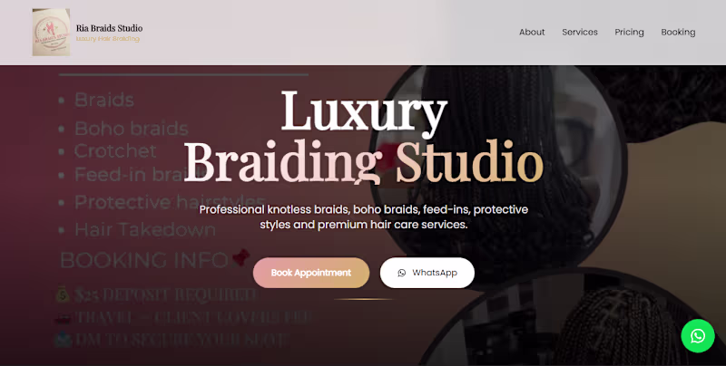 Cover image for Ria Braids Studio — Luxury