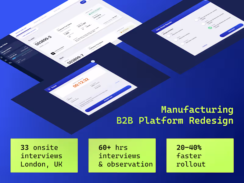 Cover image for Paragon — B2B Manufacturing Operations Platform