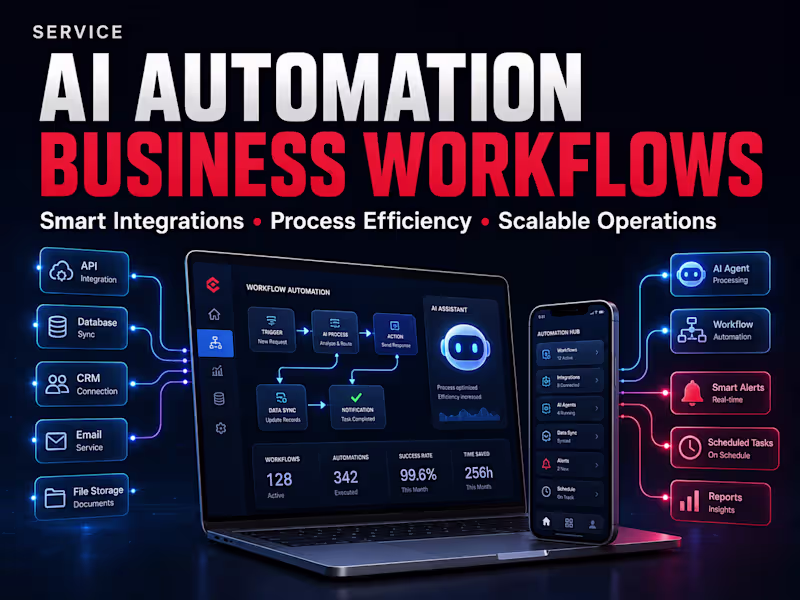 Cover image for AI Automation & Business Workflow Integration