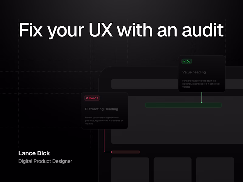 Cover image for UX Audit & Actionable Report
