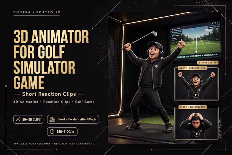 Cover image for 3D Animator for Golf Simulator