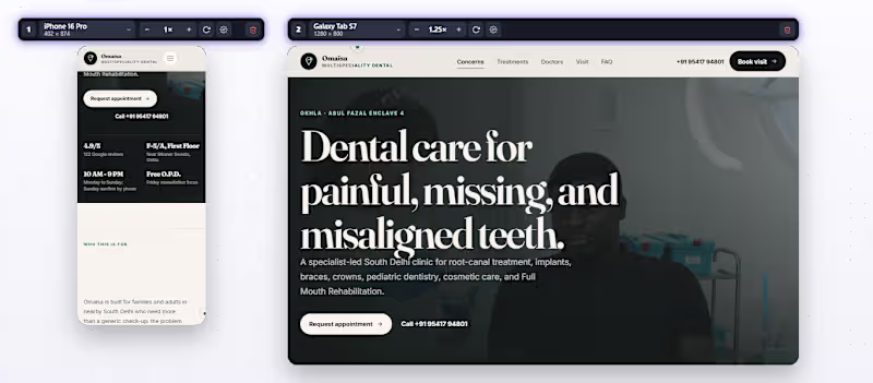 Cover image for Dental Clinic — Premium Website
