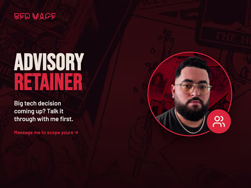 Cover image for Advisory Retainer: A Senior Developer in Your Corner