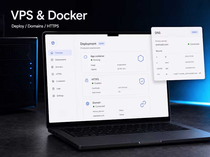 Cover image for VPS and Docker deployment with domains, HTTPS and Cloudflare