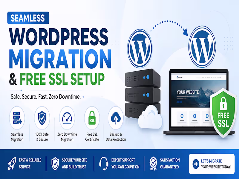 Cover image for Seamless WordPress Migration & Free SSL Setup