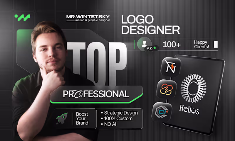 Cover image for I will design a professional custom modern logo for your busines