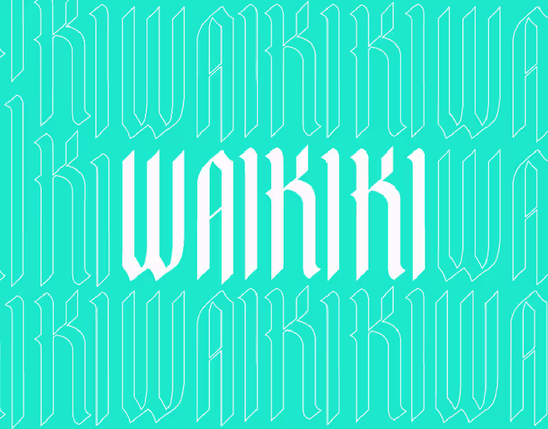 Cover image for Waikiki: Gothic Ocean Typeface