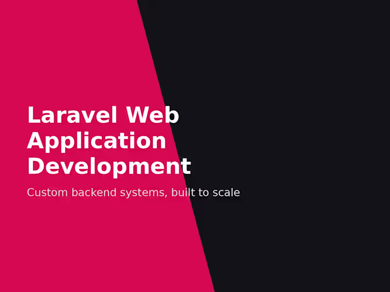 Cover image for Laravel Web Application Development