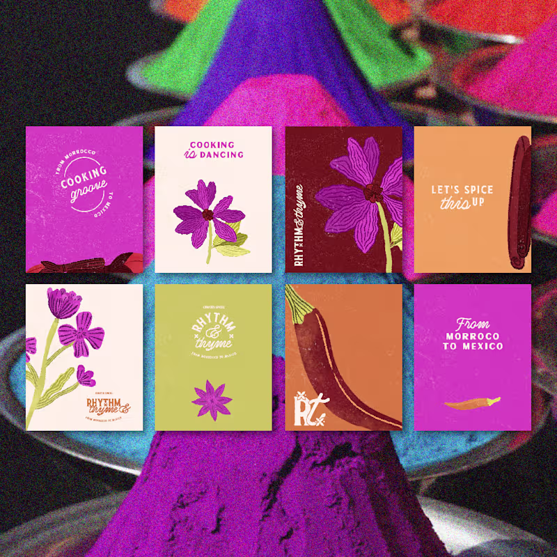Cover image for Rhytm & Thyme Brand design