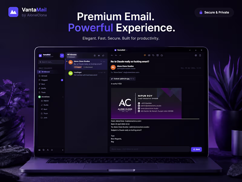 Cover image for VantaMail - A desktop email