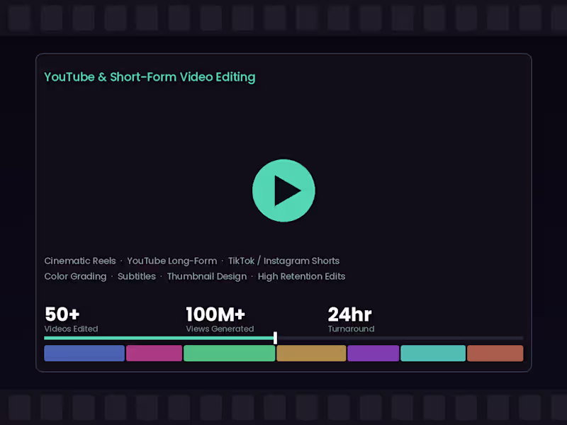 Cover image for 🎬 Video Editing — Cinematic