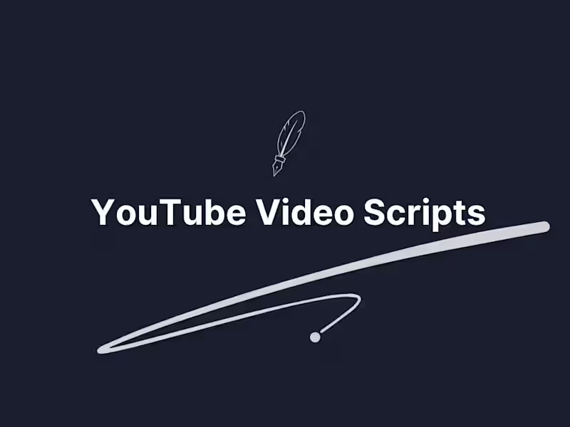 Cover image for YouTube Video Script