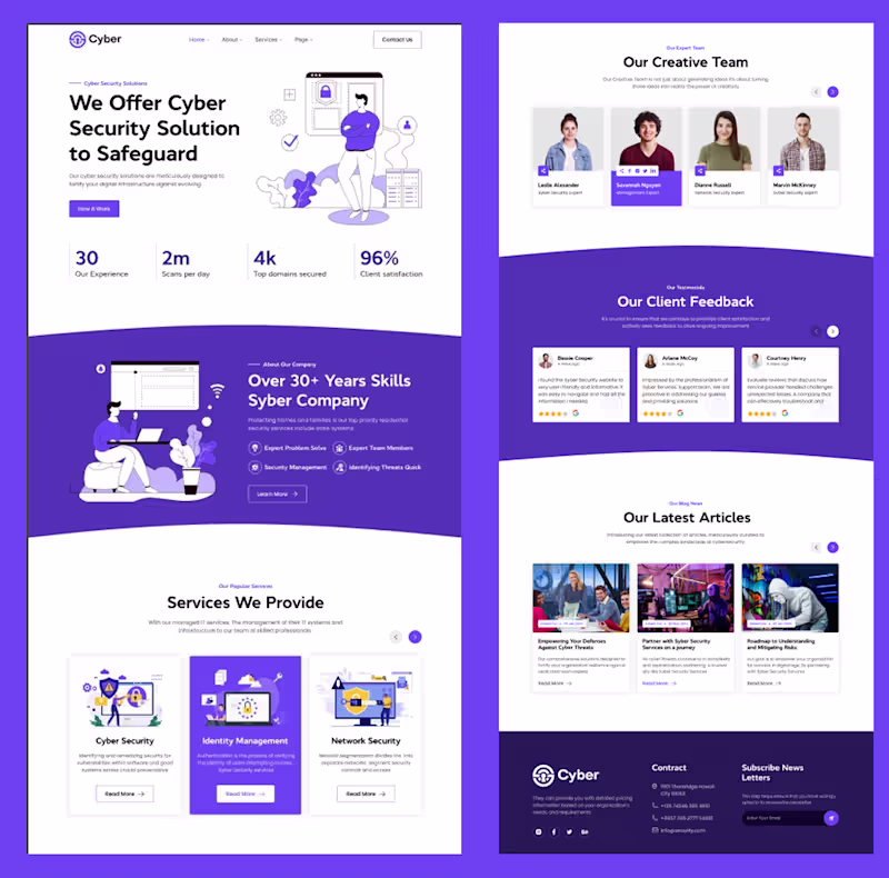 Cover image for Strategic and modern website design created in Figma --> ble...