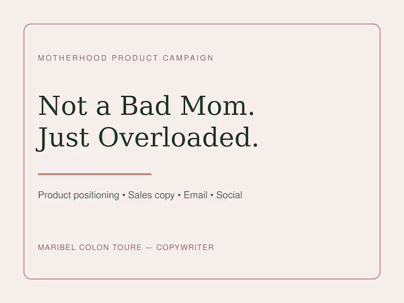 Cover image for Not a Bad Mom, Just Overstimulated — Book Launch Copy