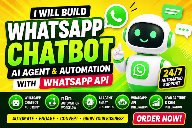 Cover image for WhatsApp AI Chatbot with n8n Automation
