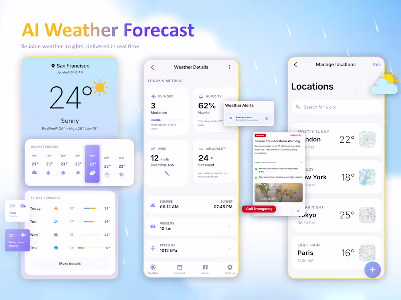 Cover image for AI Weather Forecasting App