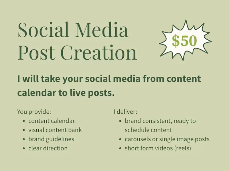 Cover image for Social Media Post Creation