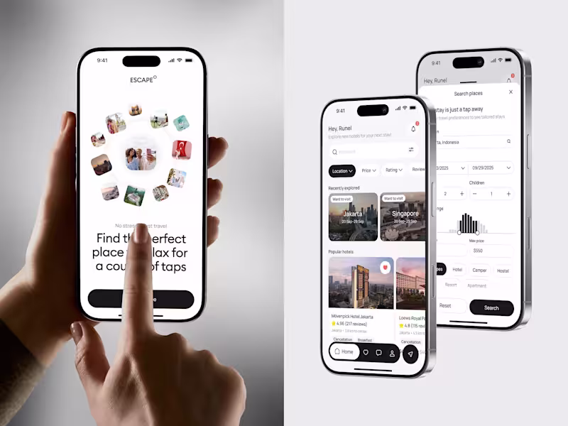 Cover image for Travel App | Hotel Booking & Stay Discovery Platform