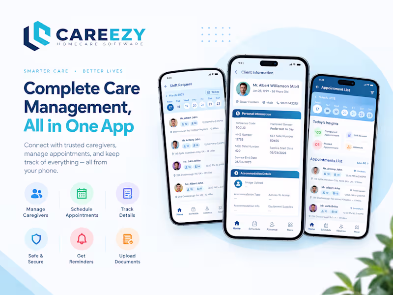 Cover image for Careezy
Turning everyday home-care visits into