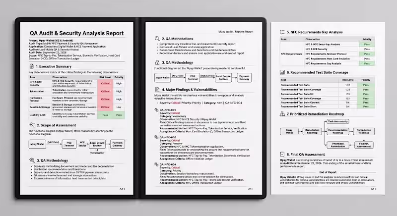 Cover image for QA Audit with actionable report and recommendations
