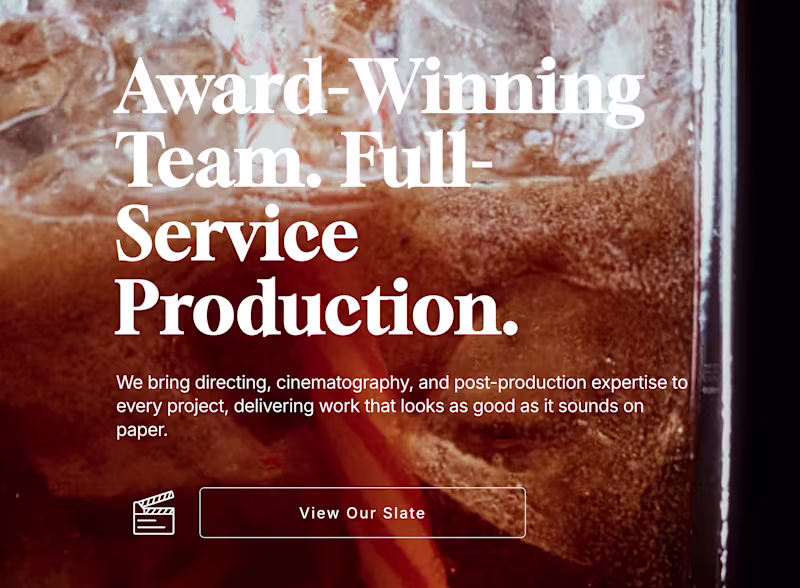 Cover image for Full Production: Brand Docs, Commercials & Music Videos