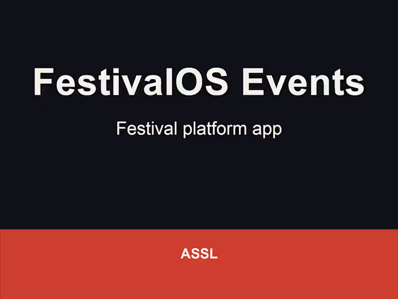 Cover image for FestivalOS Events - festival platform app