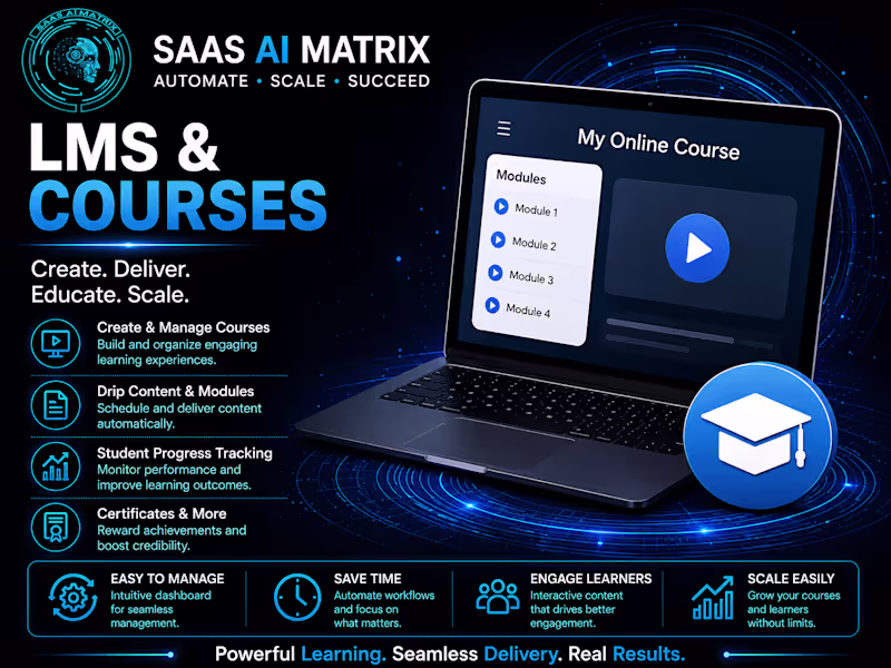 Cover image for LMS & Online Course Automation System