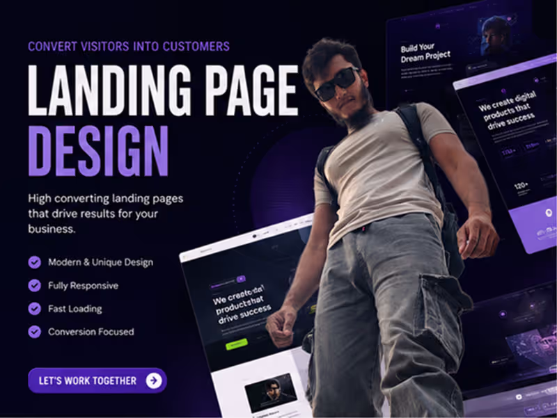 Cover image for Conversion-Focused Landing Page UI/UX Design