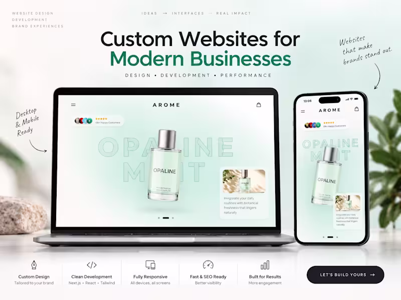 Cover image for Custom Business Website Design & Development