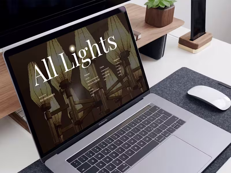 Cover image for Online store for Lighting Shop