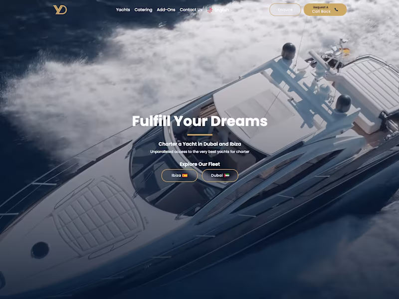 Cover image for Yachting Dreams | Luxury Yacht Rental Dubai & Ibiza