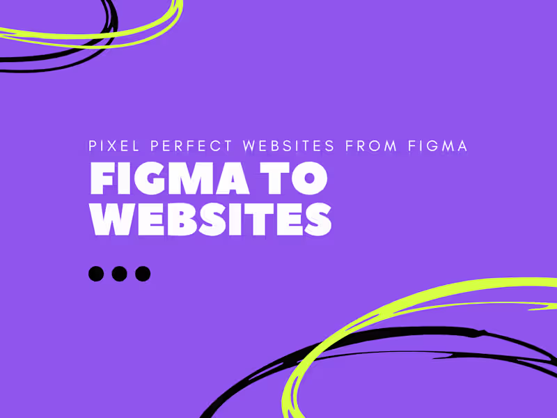 Cover image for Figma Design to Website Development