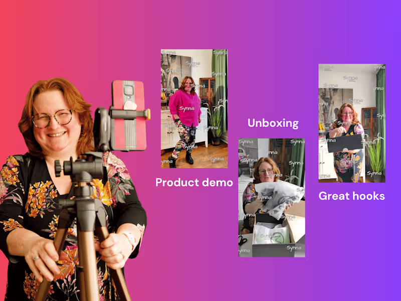 Cover image for UGC video fashion 40+ woman 60 sec video