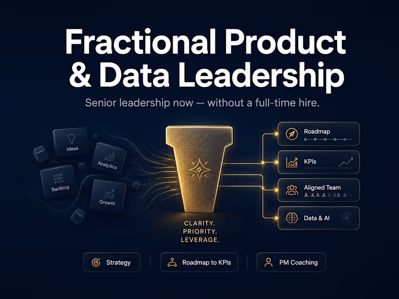 Cover image for Fractional Product & Data Leadership