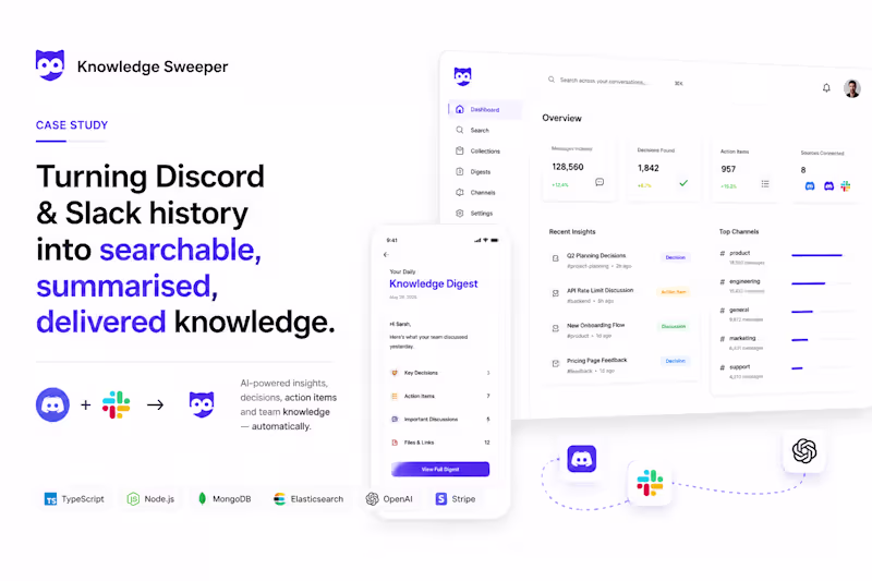 Cover image for Slack & Discord Conversational Knowledge Platform