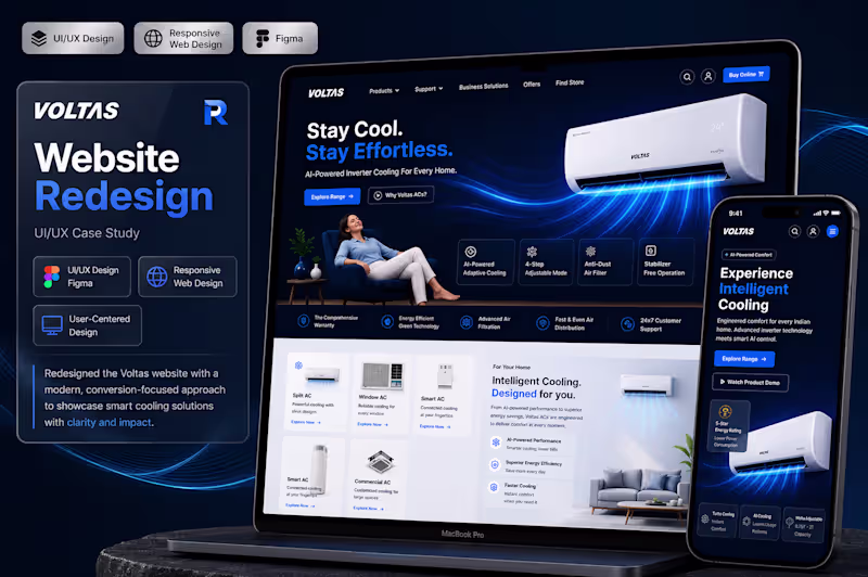 Cover image for Modern Website UI/UX Design in Figma